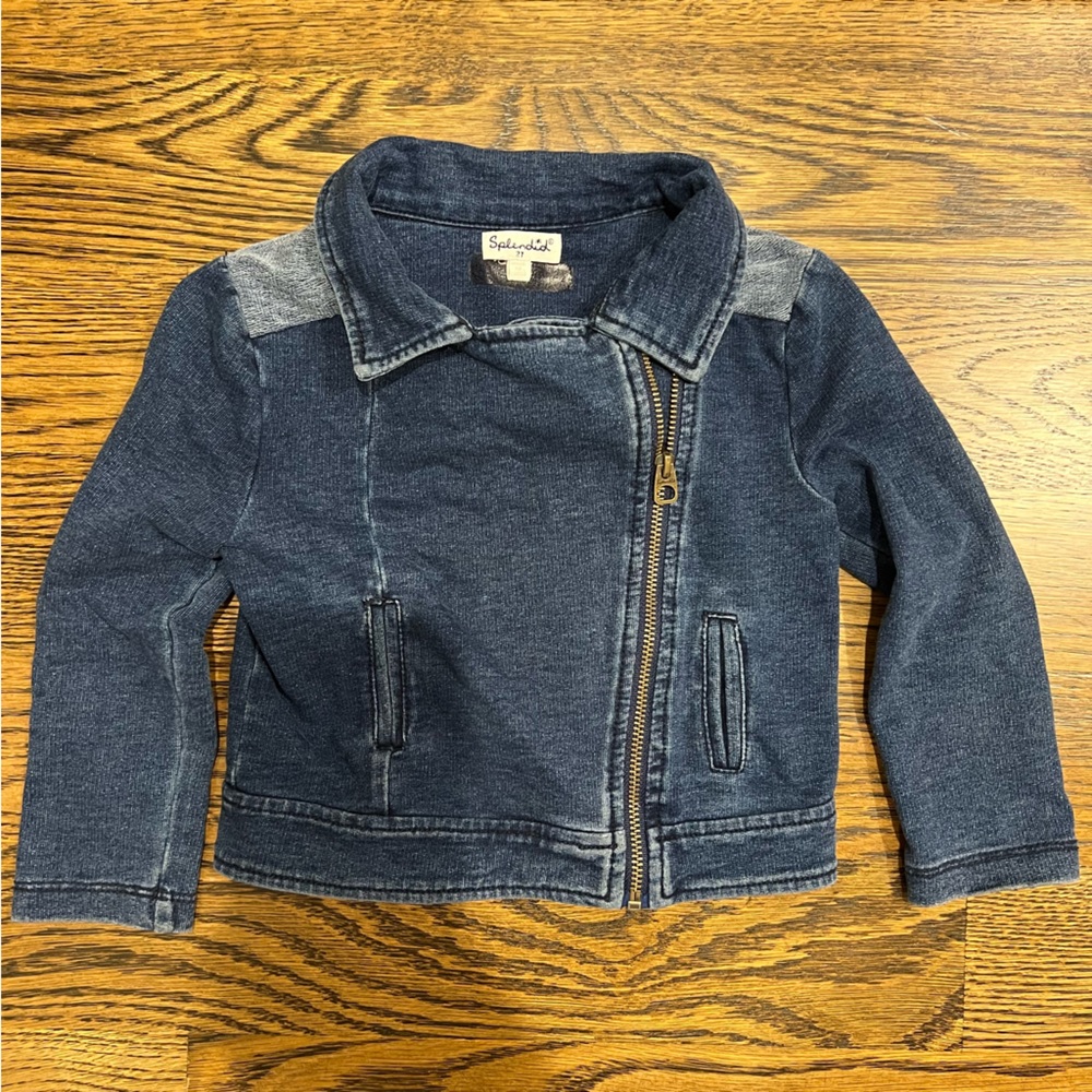 Splendid Motorcycle Style Jean Jacket